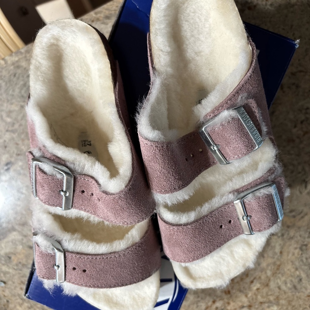 Birkenstock Arizona BS Lavender Blush Suede Sandals